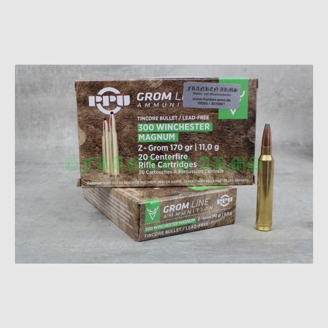 PPU Z-GROM .300 Win. Mag. 170gr. 11,0g 20 Stück Staffelpreise