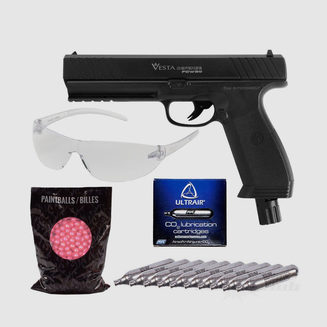 Vesta Defense	 PDW.50 + Co2 + Paint + Wartung + Brille