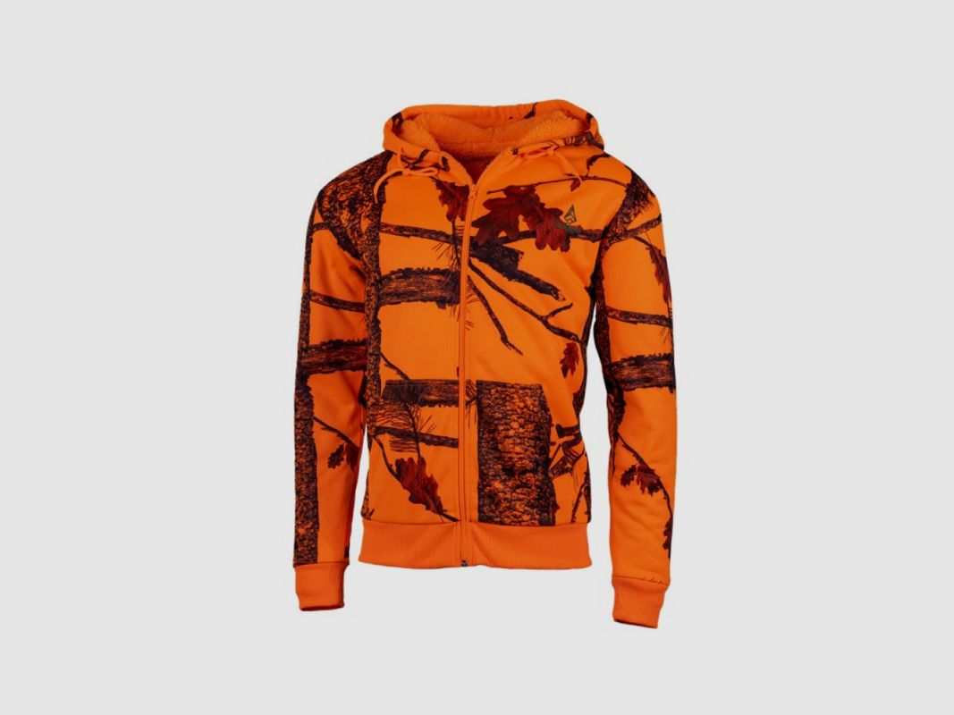 KAPUZEN-SWEAT TREELAND SHERPA KIND CAMO ORANGE