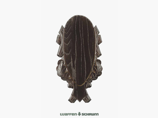 Eurohunt antler board 36x19cm oak - dark - carved outer dimensions 46x26cm