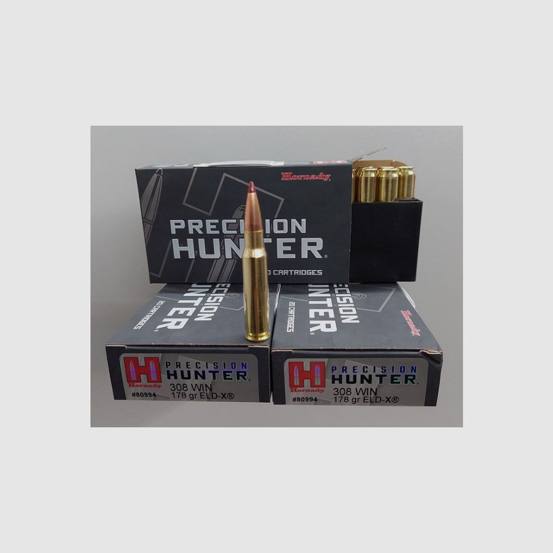 20 Schuss .308 Win Hornady Precision Hunter 178gr. ELD-X (Päzisions-Jagd-Munition)