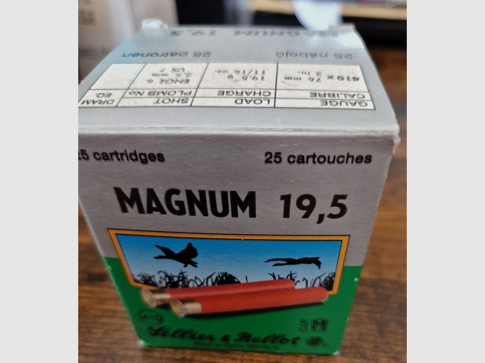 Patronen Schrot S&B  .410 Magnum 19,5 neu und OVP