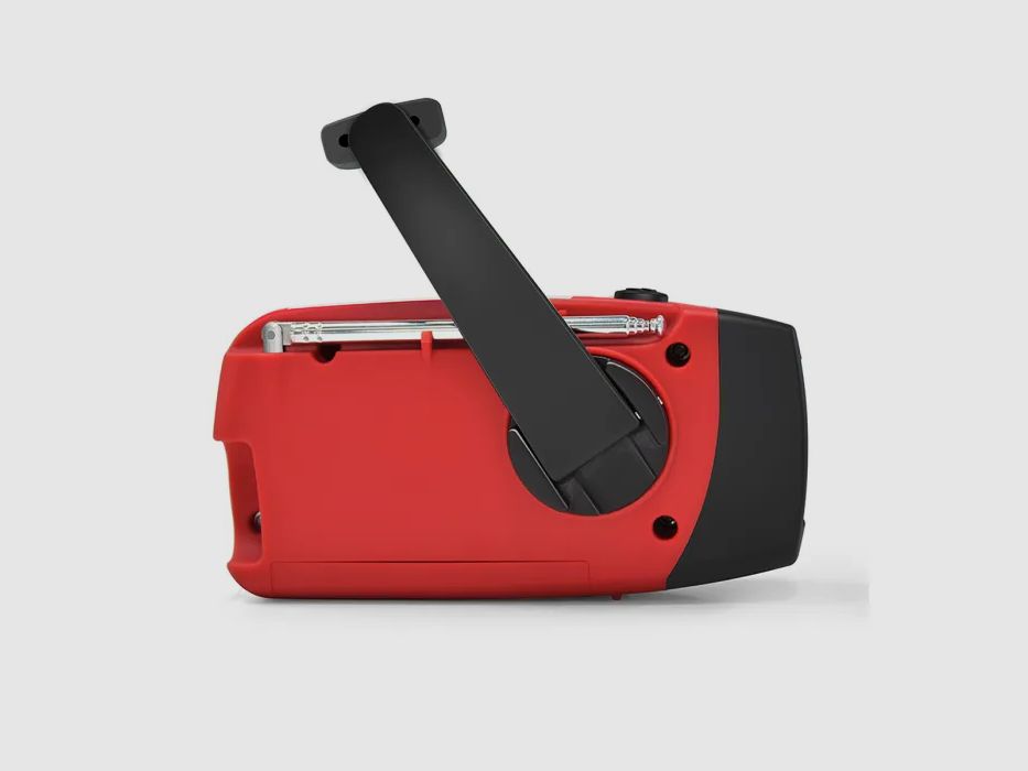 Crank radio FM/AM with power bank and solar charging