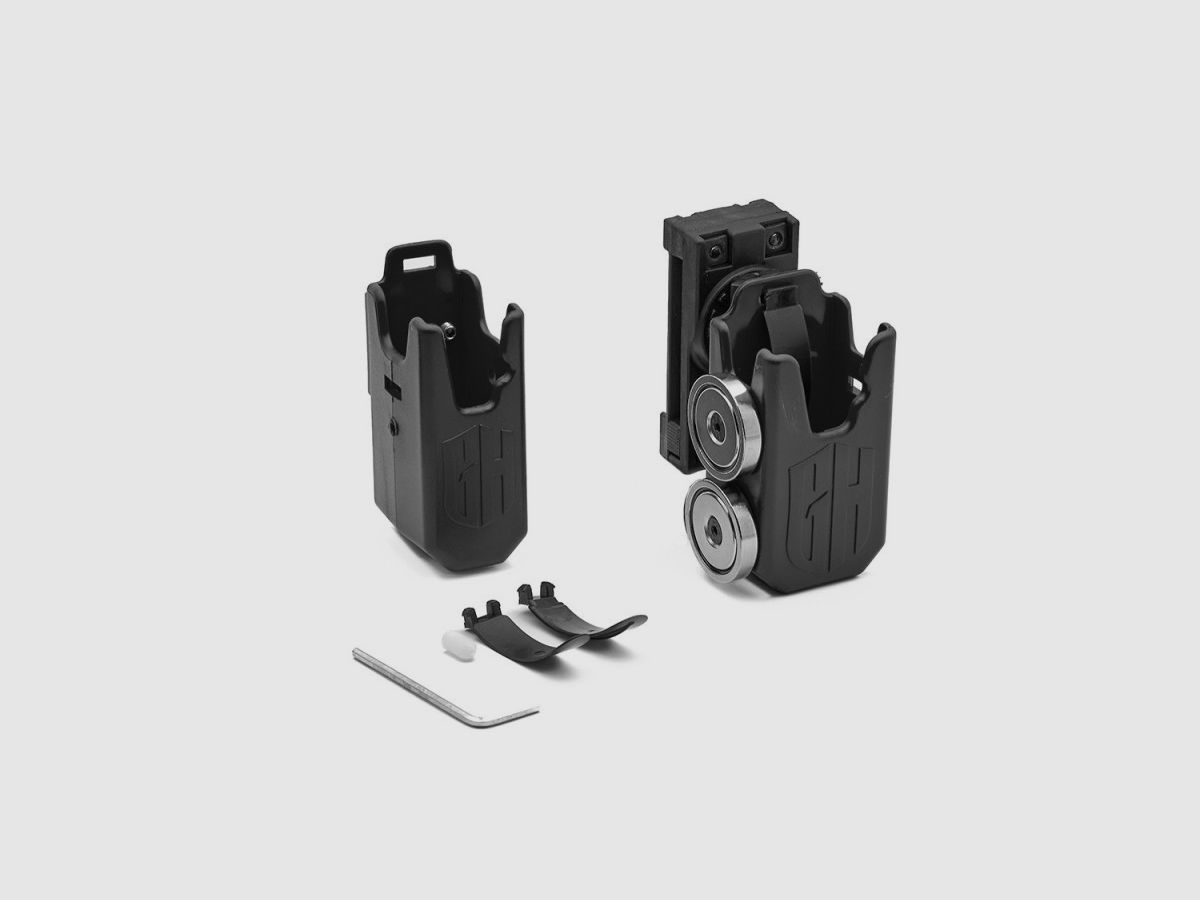 GHOST 360-G Etui na Magazyn z Podwójnym Magnesem, Kolor: Biały, zdjęcie 1 z 3