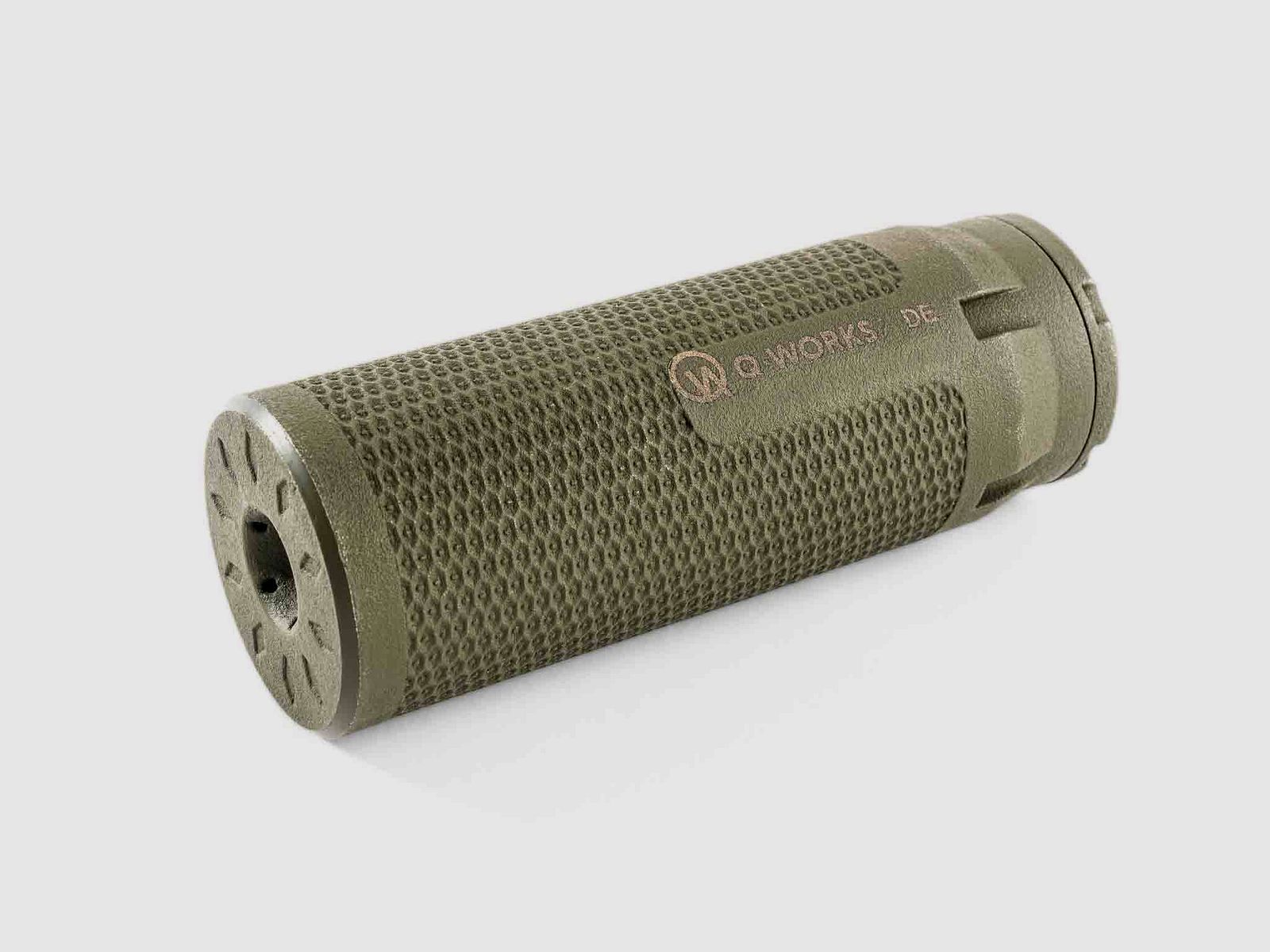 Q-WORKS Hunt Compact Schalldämpfer - OD Grün - .338 - M16x1