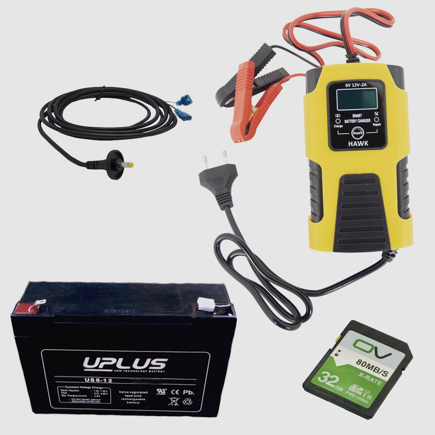 Zubehörpaket für 6-Volt-ScoutGuard/BolyGuard-Kameras