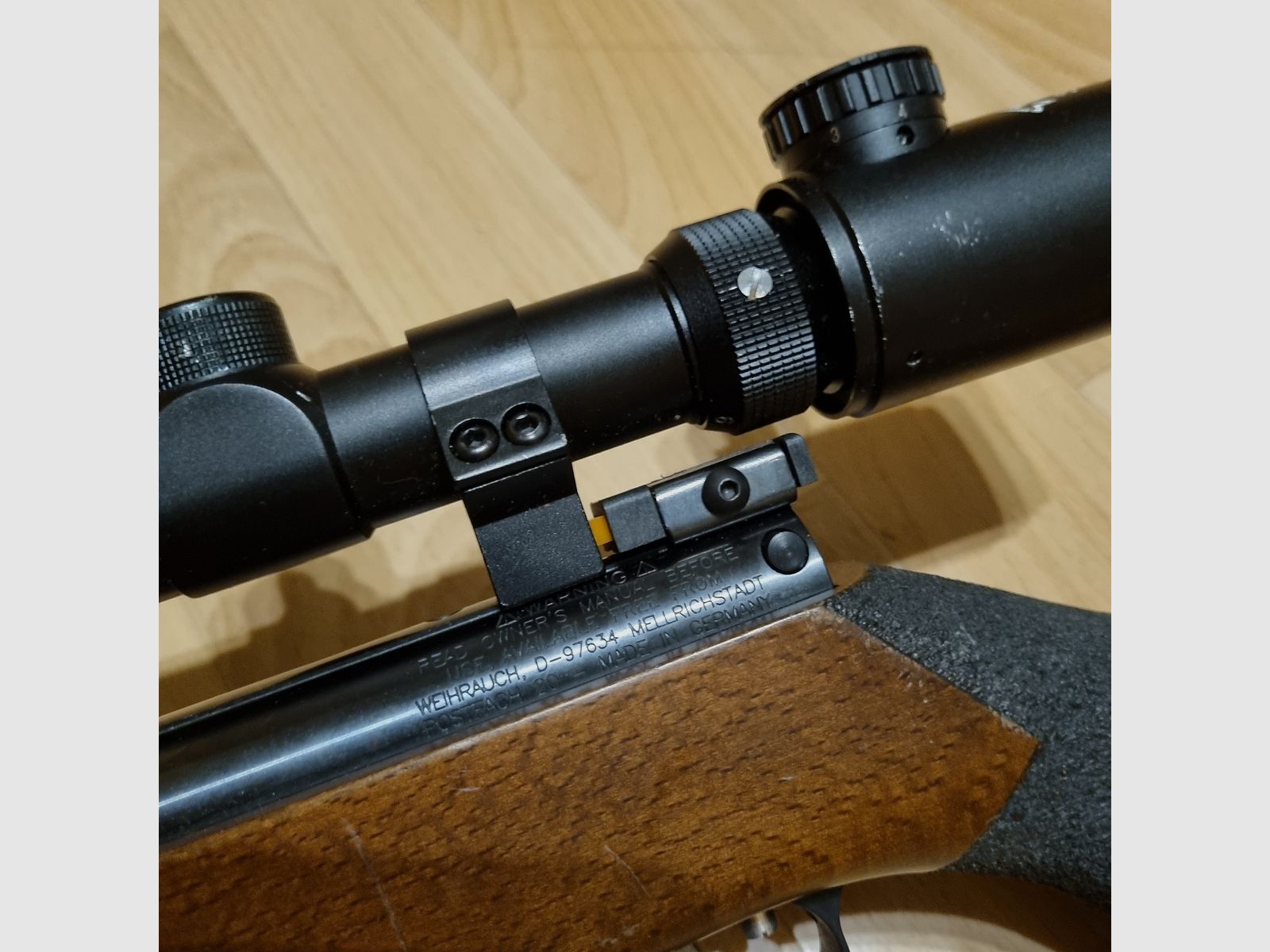Incenso HW 98 Field Target calcio speciale rivestimento della canna filettatura della canna calibro 4,5 mm con ZF Walther 3-9x40