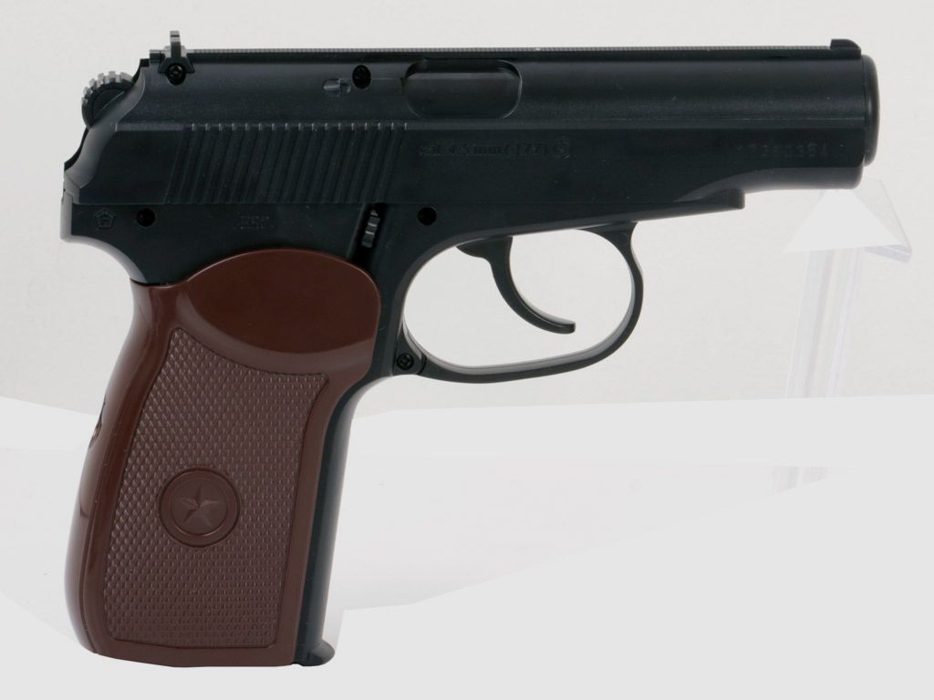 CO2 Pistole Borner PM-X schwarz Kaliber 4,5 mm BB (P18)