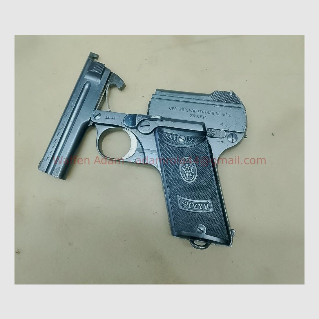 Steyr Pieper Model 1909, image 3 of 4
