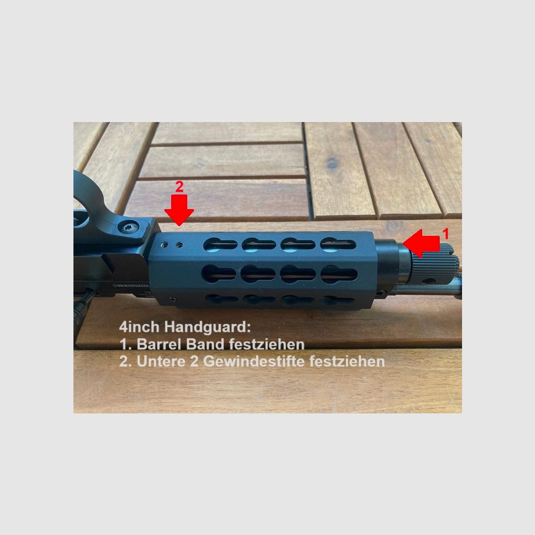 Taktischer Bodykit AR15 Style für Diana Chaser Airbug Bandit Trailscout Stormrider CP1 CP2 PP800 PR900 Aluminium+Holz KEIN 3D Druck