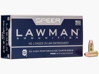 Speer Lawman CleanFire 9mm Luger 147GR TMJ FN 50 cartuchos