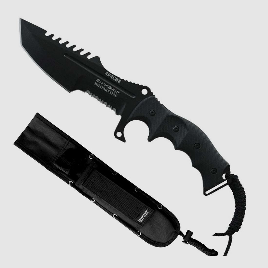 Einsatzmesser BlackField APACHE outdoor-Messer (Griff grau)