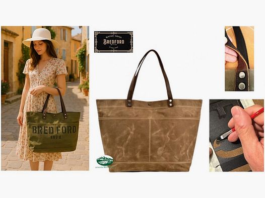 BREDFORD Borsa Waco wax colore tan