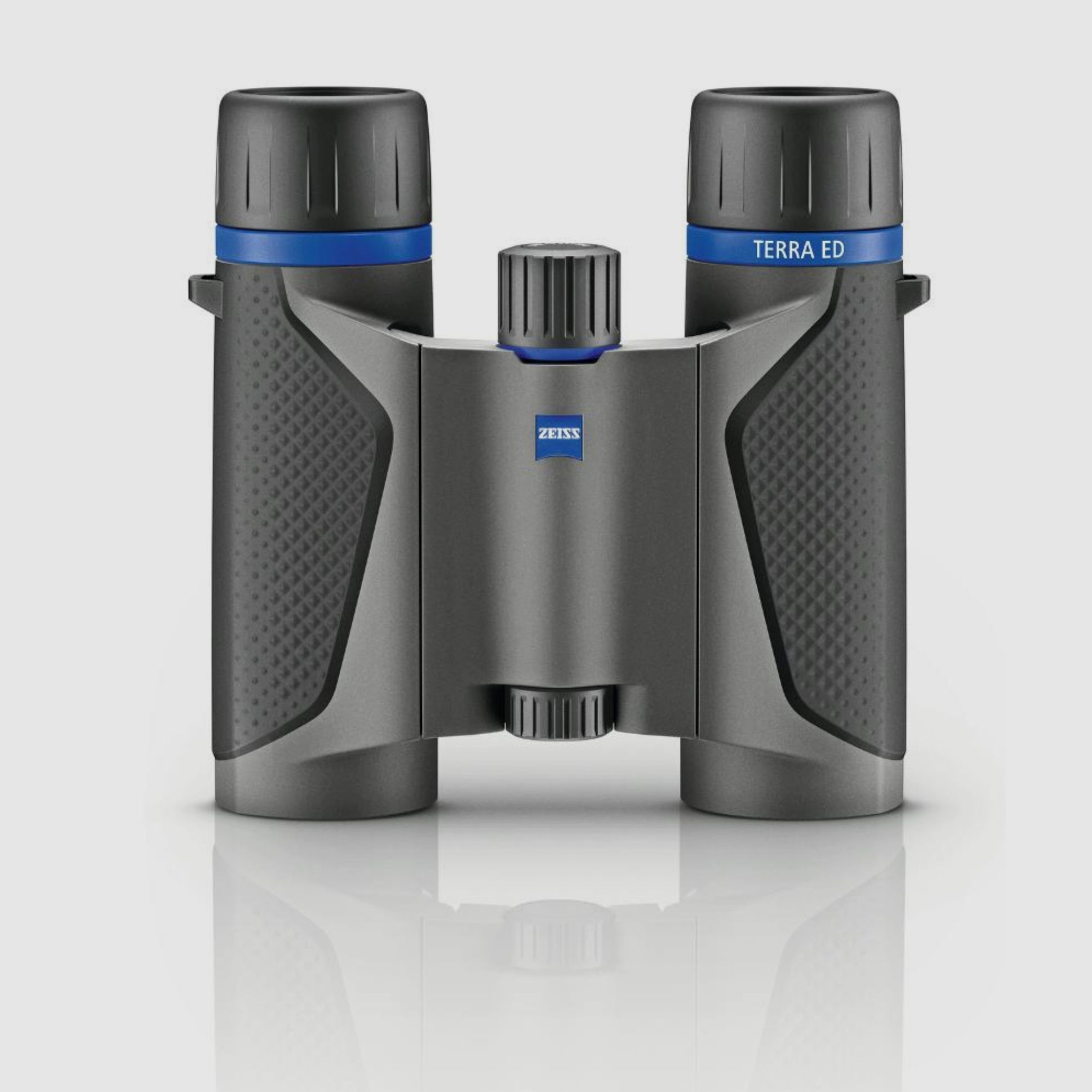 ZEISS Terra ED Pocket 10x25 Fernglas mit Tragriemen und Tasche black-grey