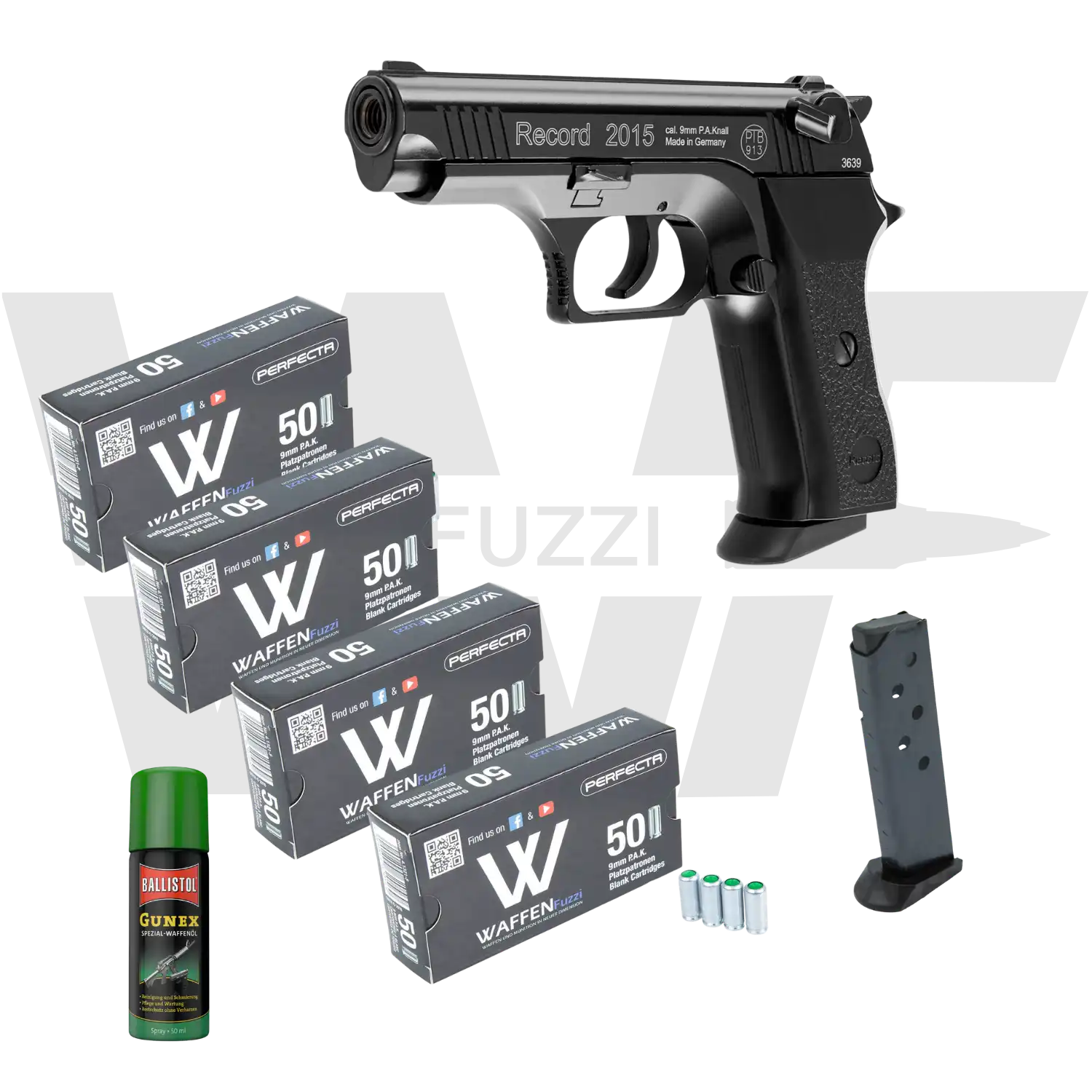 Record 2015 Zestaw Pistoletów Startowych "M" Kaliber 9mm PAK