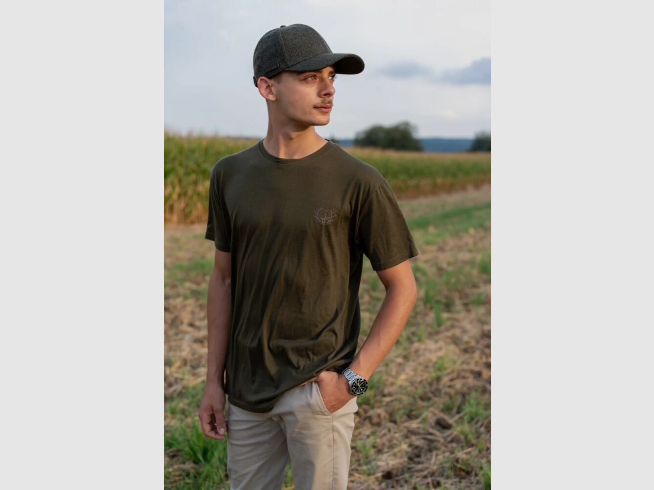 Ostermayer Jagd Merino T-Shirt Herren - 100% Merino