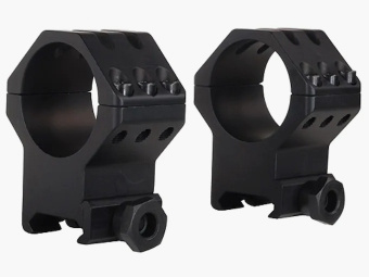 Weaver Tactical 6-Hole Picatinny-Style anelli nero opaco 30mm extra alto, BH 15,49mm