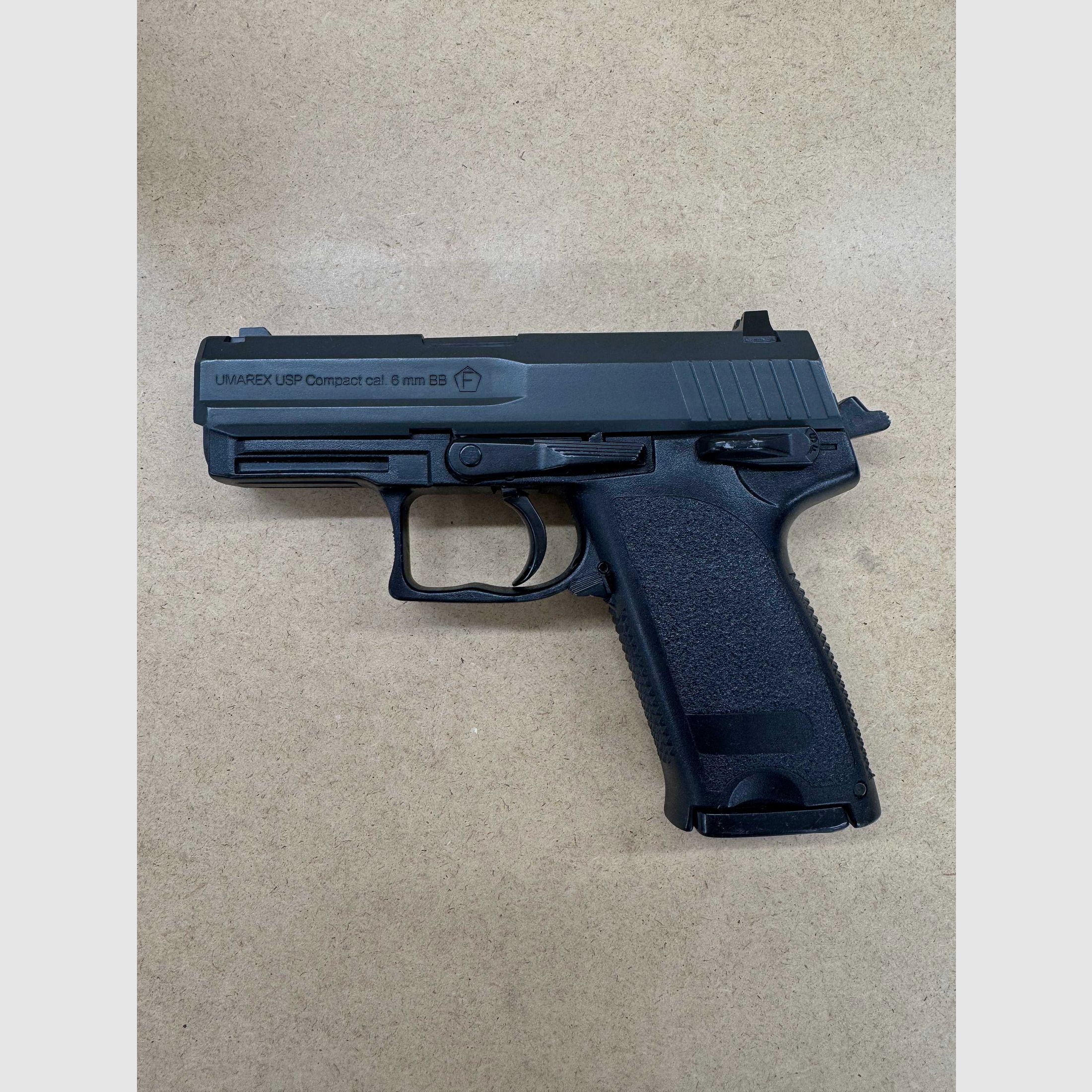 Umarex USP Compact GBB – Bastlerobjekt (Magazin undicht) | viel Zubehör