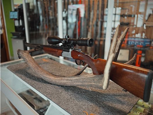 Sabatti BBF – 12/70 y 8x57 IRS – con cañón intercambiable 5,6x52R – Meopta Meostar R1 3-12x56 