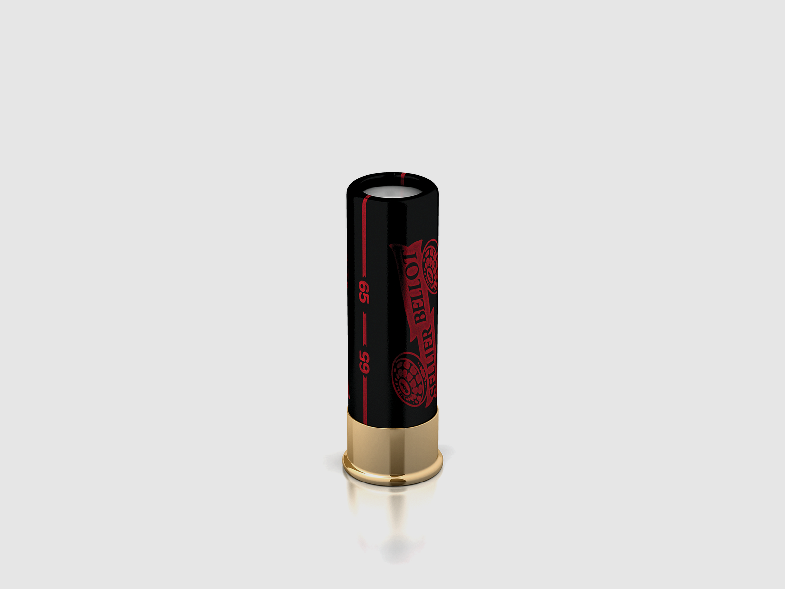 S&B Shotgun Ammunition 16/65 28.40g 3.50mm Red and Black, image 2 of 2