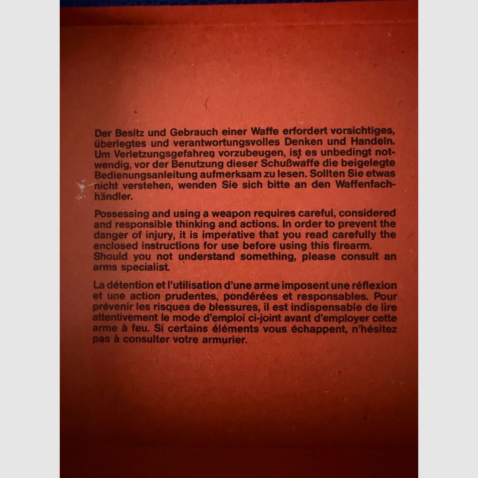 Röhm RG 800 8 mm K. Bang blank firing gas pistol OVP unfired