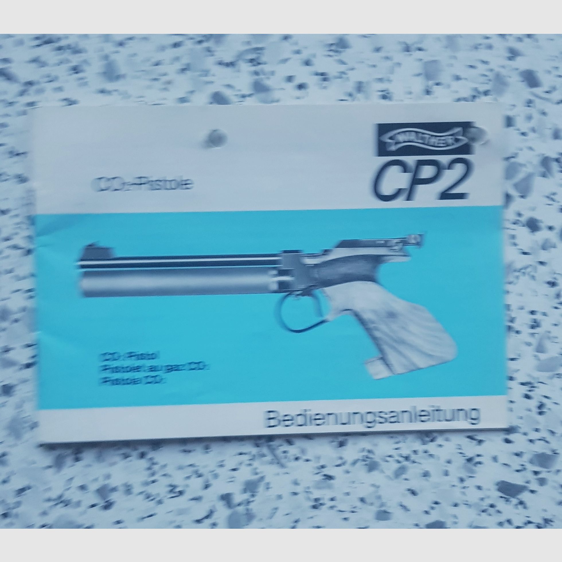 Walther CP2   Beschreibung Bedienungsanleitung Luftpistole Luftgewehr KK Gewehr Co2 Pistole siehe Beschreibung. Preis ab