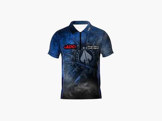 DED ADC Custom Competition T-Shirt - Blue, size: 6XL, Custom Name: No Name, Clothes type: Regular (Men)