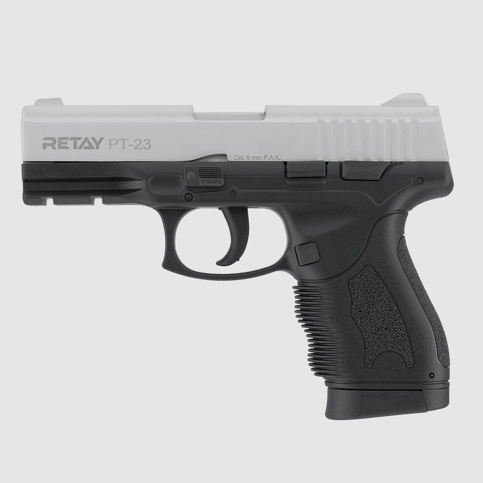Retay PT-23 Nickel 9mm PAK pistolet à blanc