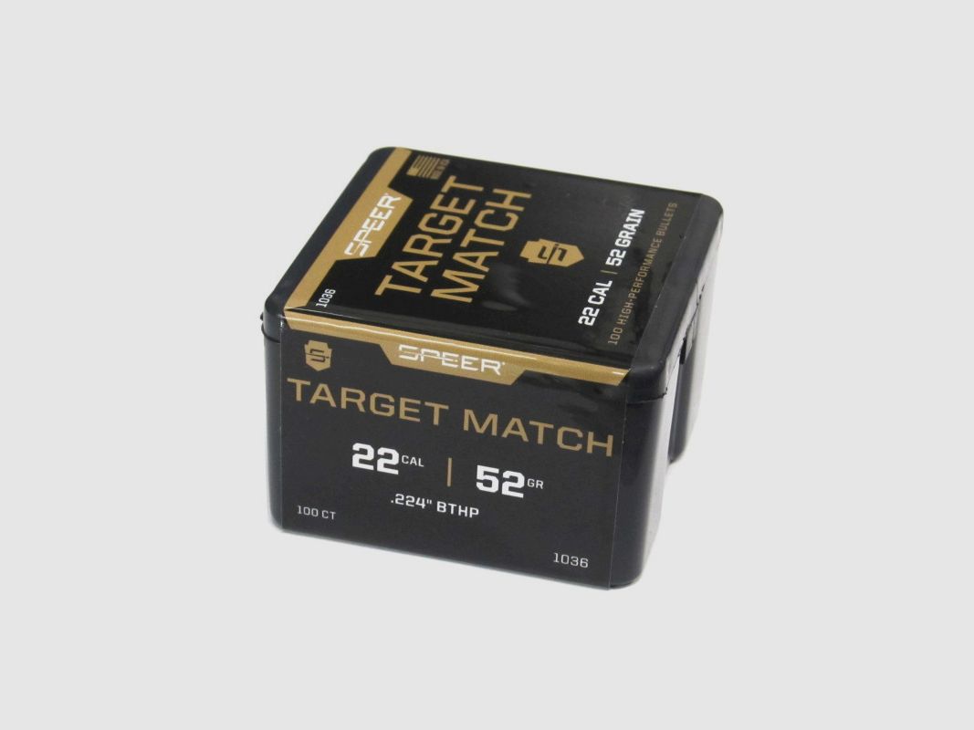SPEER Bullets .22 52GR TARGET M