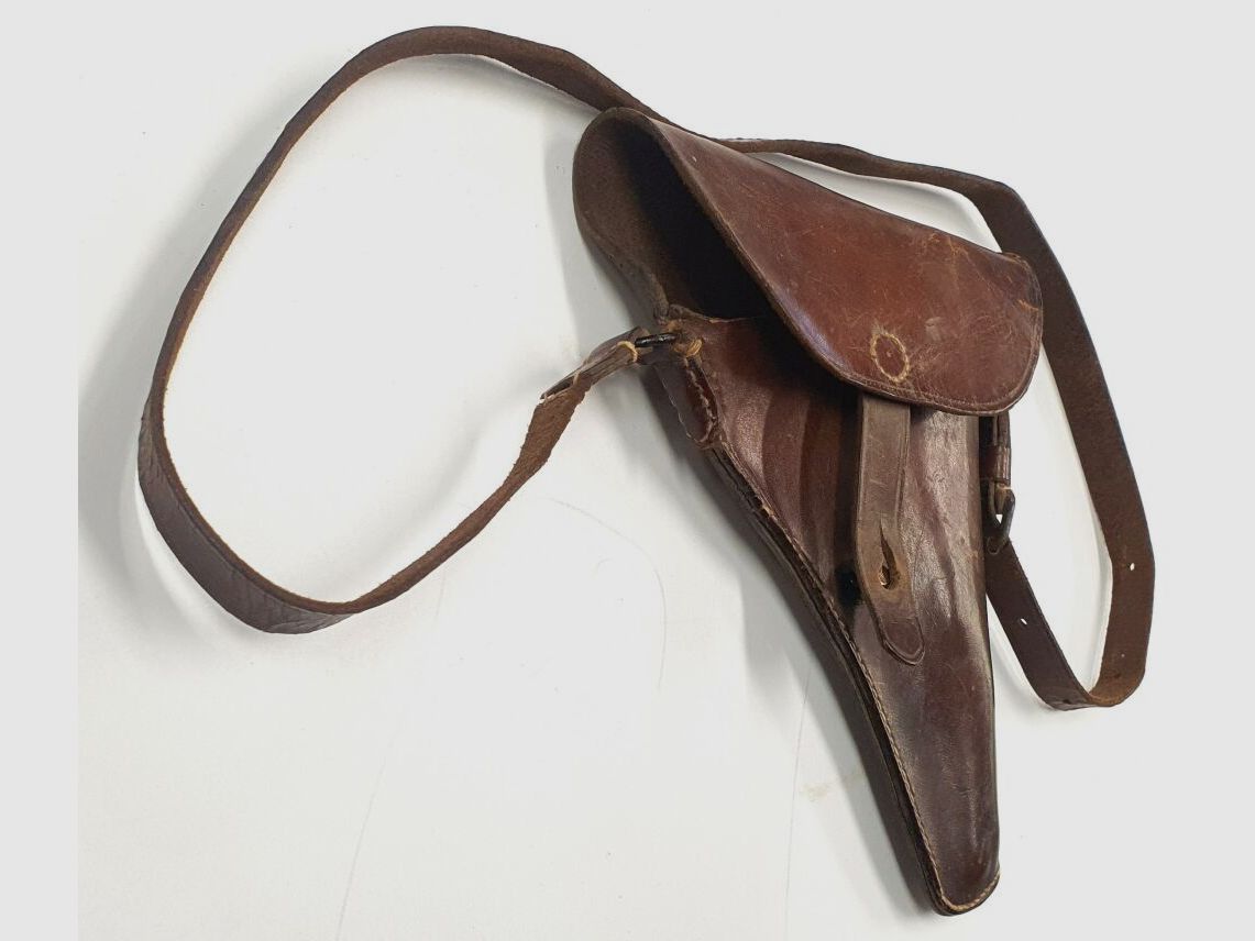 Unbekannt Schweizer leder Holster für P08 Parabellum
