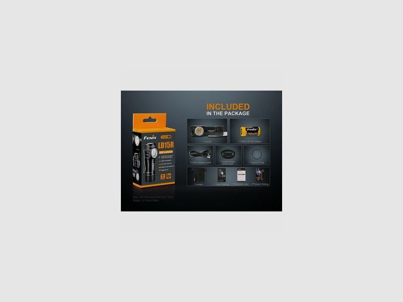 Fenix LD15R LED Taschenlampe mit Cree XP-G3 white LED