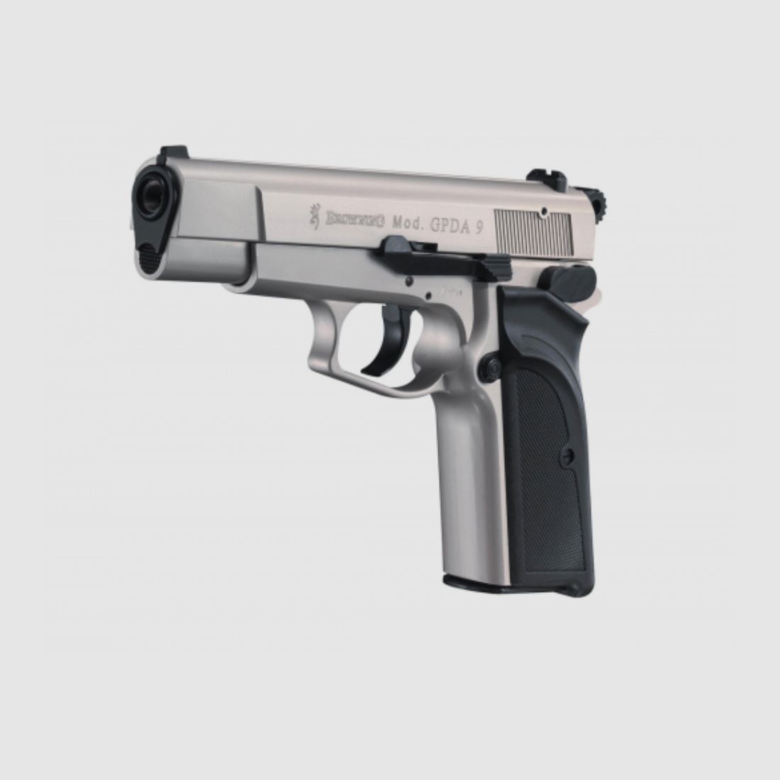 Umarex 318.02.11 Browning GPDA 9 9 mm P.A.K. - Nickel-Finish Pyro