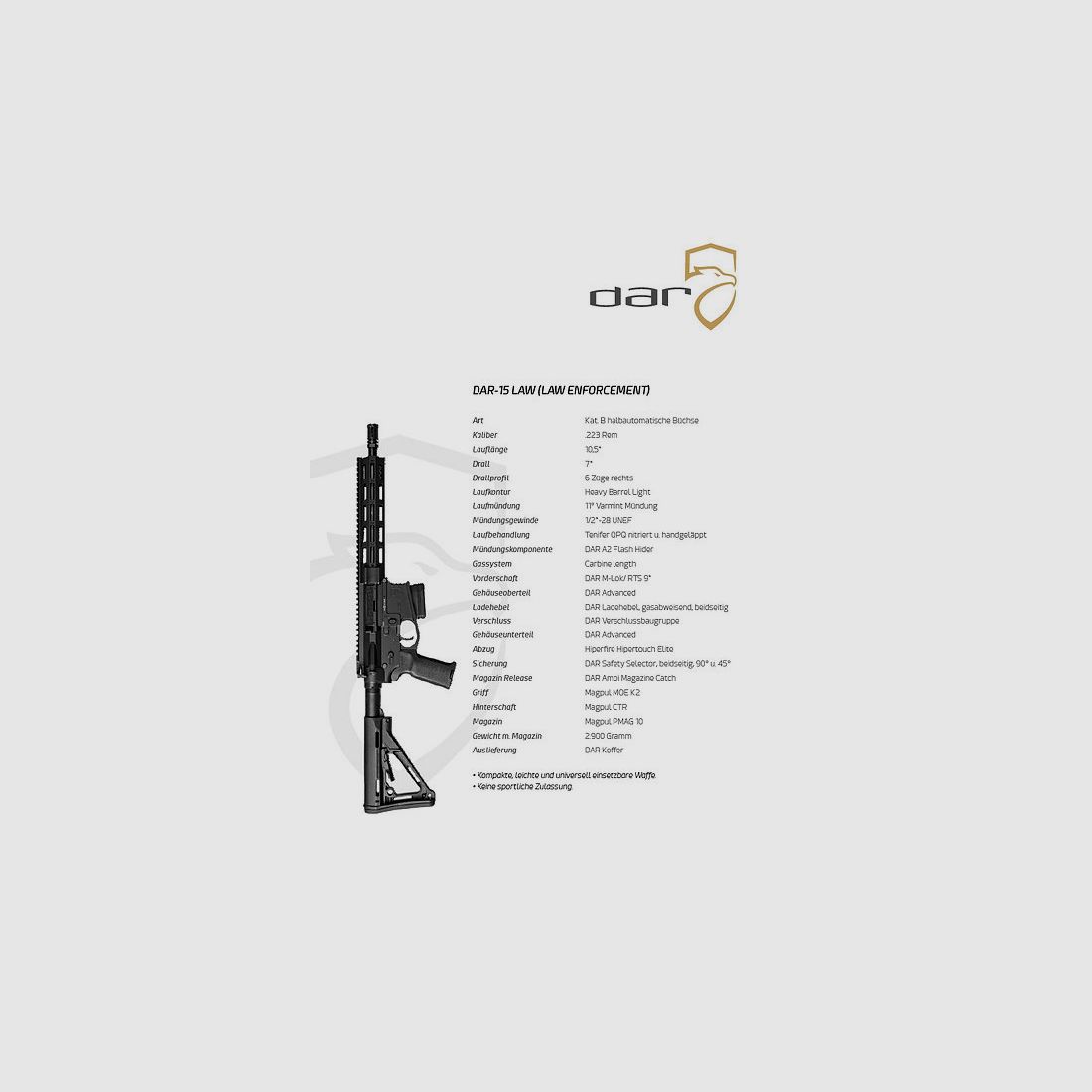 DAR-15 LAW | AR15 – 10.5″
