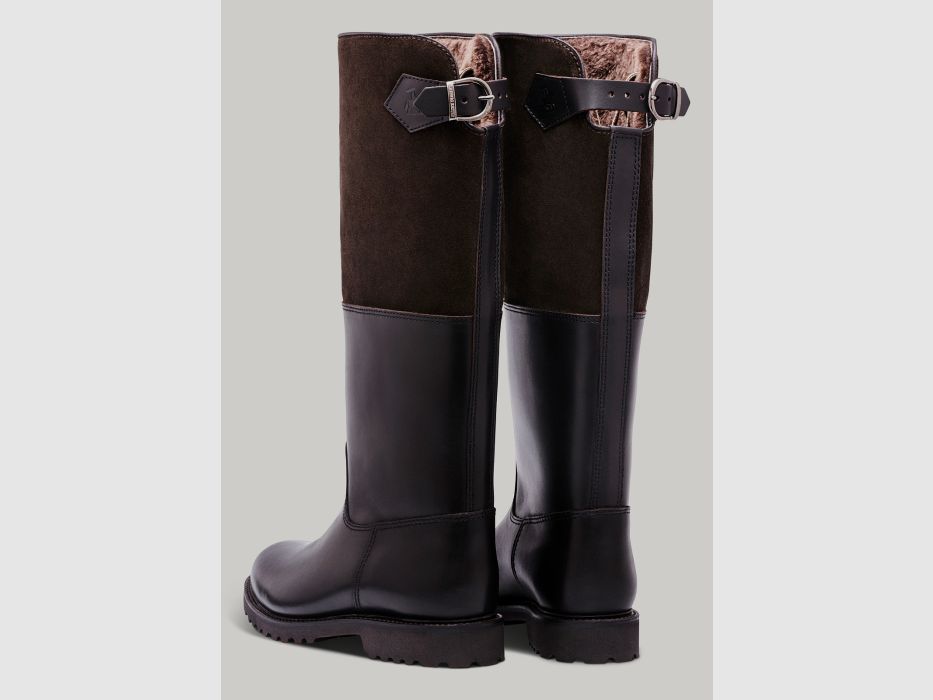 LUDWIG REITER Forestier S.893-D-VD.Q-ES cuir Juchten/cuir velours moka/marron foncé, image 3 sur 7
