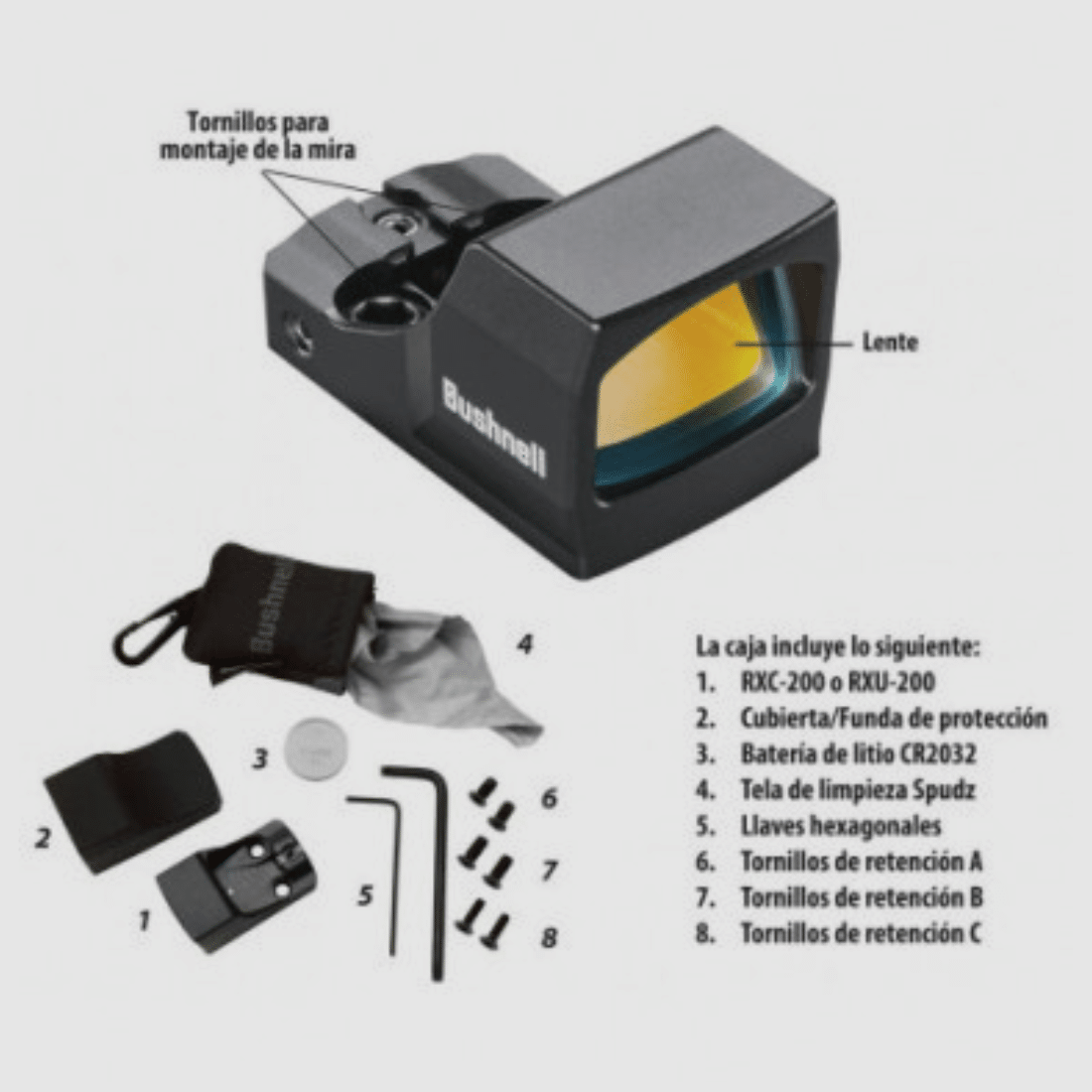 Rotpunktvisier BUSHNELL RXU-200 Ultra Compact, Bild 7 von 7