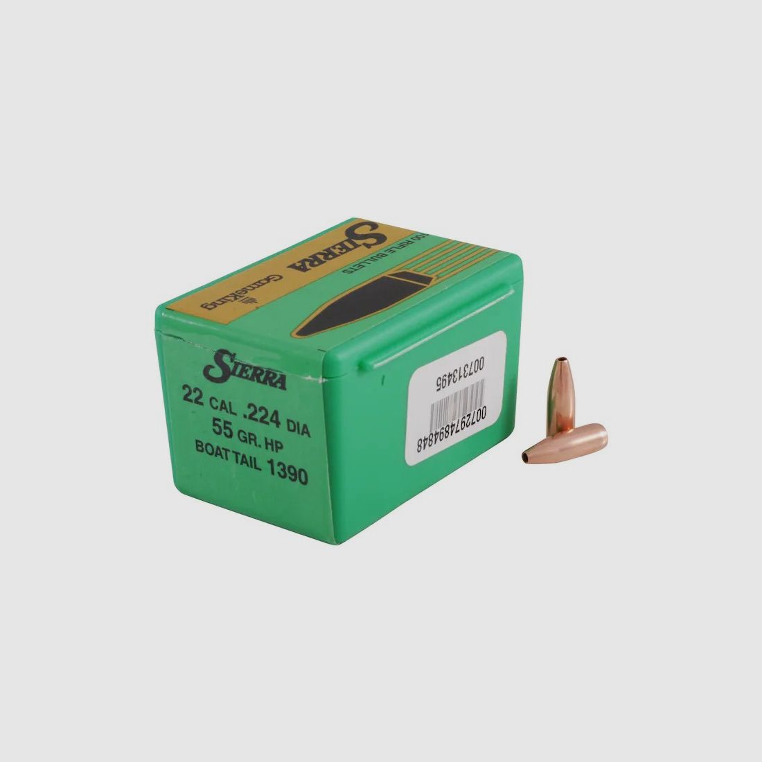 Balle Sierra .22/.224 HV 55GR HPBT 100 Pièces