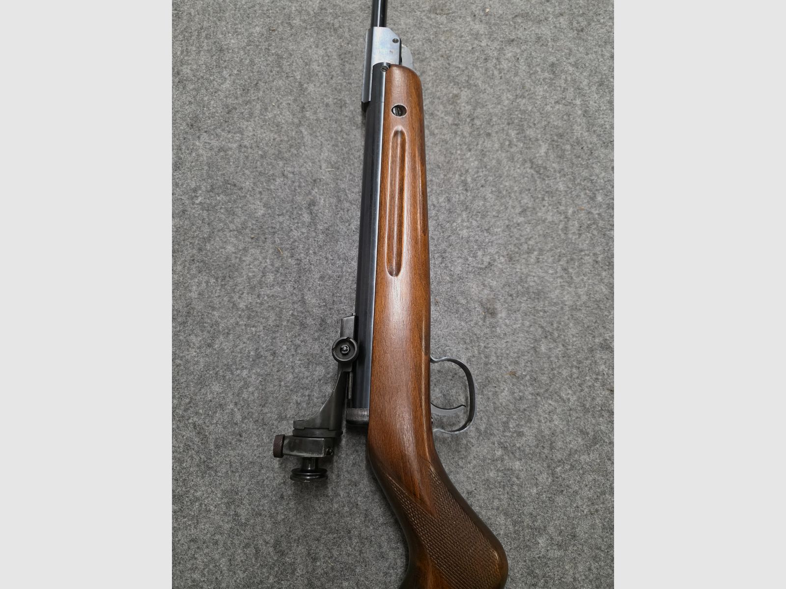 Vecchio Walther Mod. 53 Knicker carabina ad aria con diottra senza marchio F degli anni '50/'60 cal. 4,5mm Diabolo, immagine 9 di 12