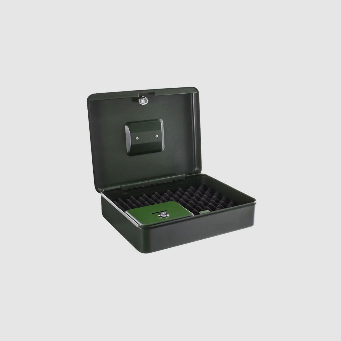 Rottner Pistolenkassette Gun Box Zylinderschloss grün, Bild 3 von 10