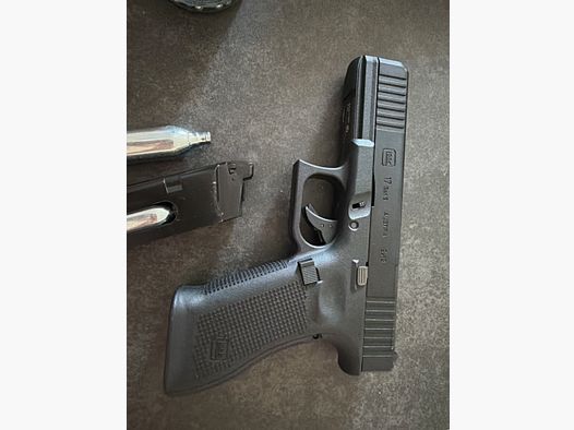 Glock 17 Gen. 5 MOS Airsoft con deslizamiento de metal CO2 BlowBack 6mm BB negro