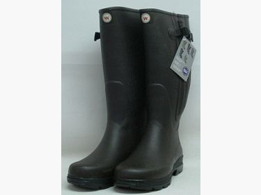 Bottes en caoutchouc Cardinal marron - tige variable et fermeture éclair