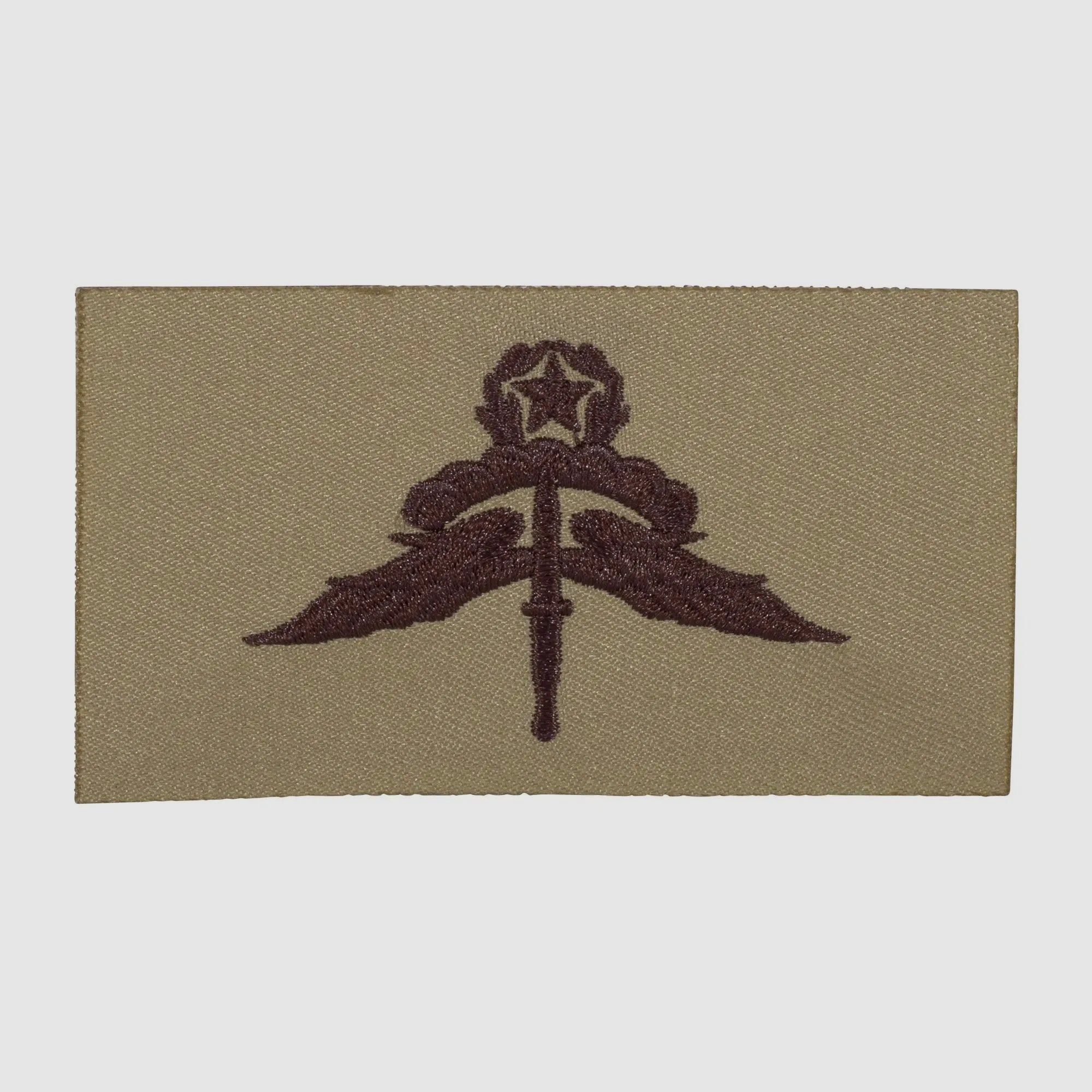 Unbekannt Abzeichen US Freefall Halo Master Textil desert