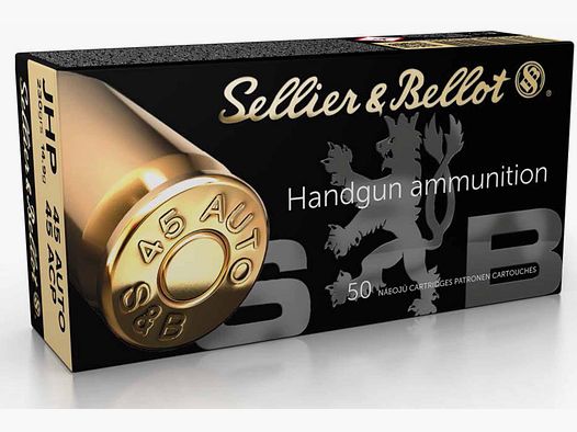 Pistoolpatronen Sellier & Bellot 45 Auto JHP