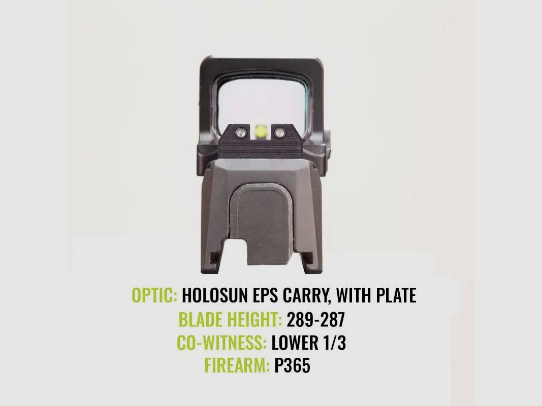 NIGHT FISION Sig Sauer P320/P365 Stealth Tritium Sight 289-287 YB, Bild 6 von 10