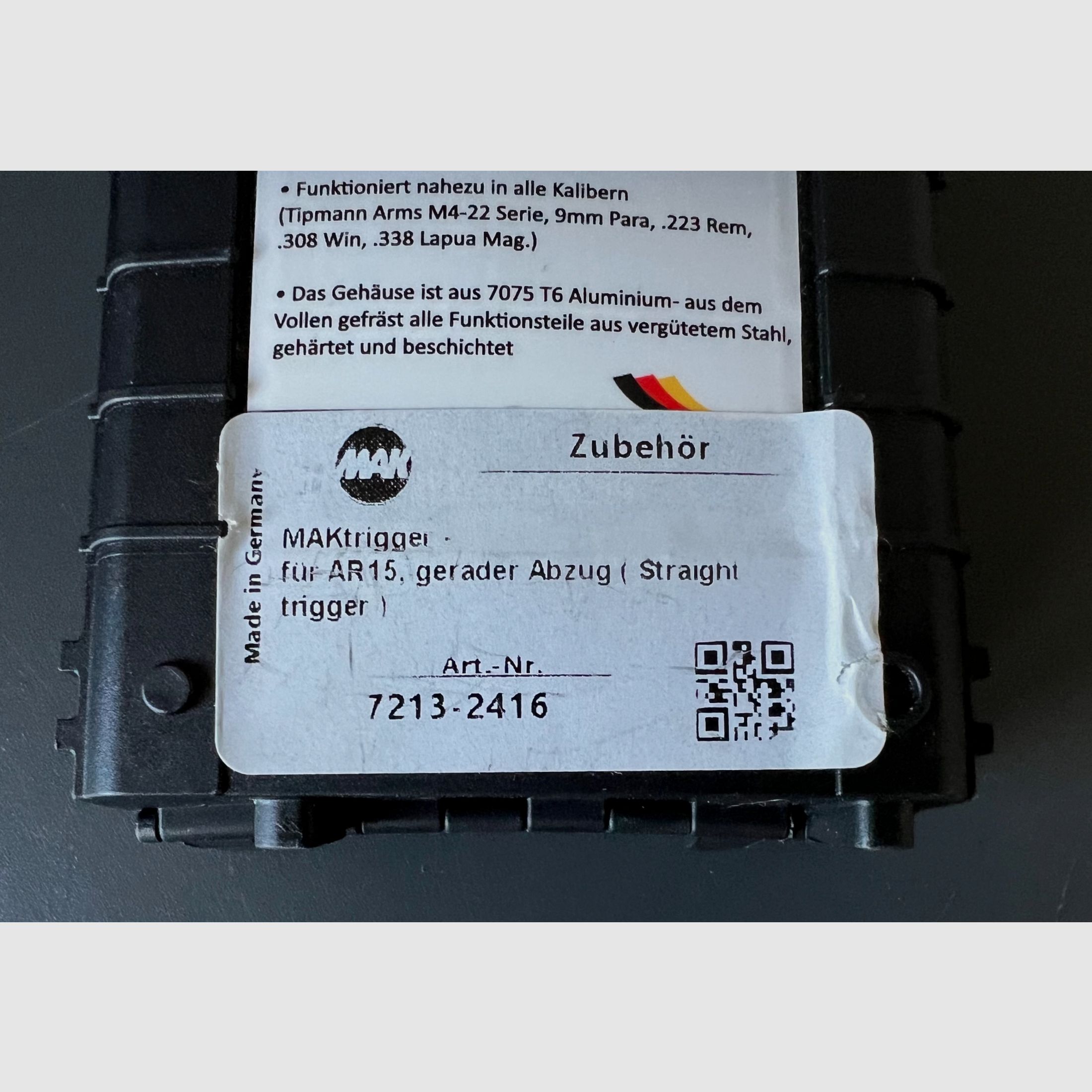 MAK-Trigger DRS AR15 – gerader Abzug, Bild 2 von 5