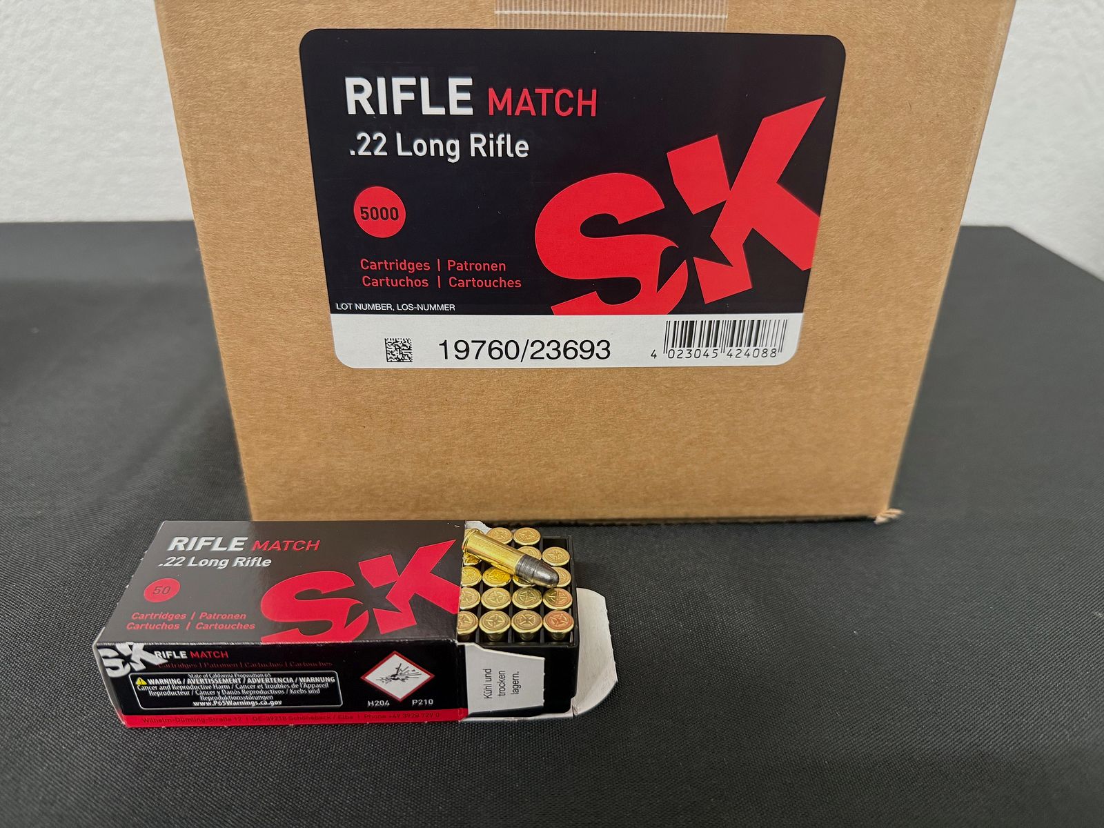 SK Schönebeck .22 LR Gewehr Match Kleinkalibermunition