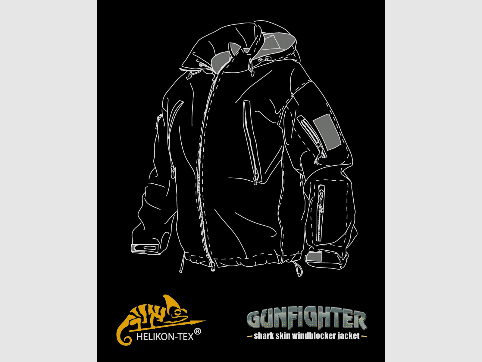 HELIKON TEX GUNFIGHTER JACKE FOLIAGE