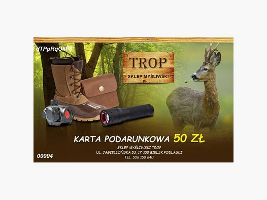 Tarjeta regalo 50 ZŁ — 00004