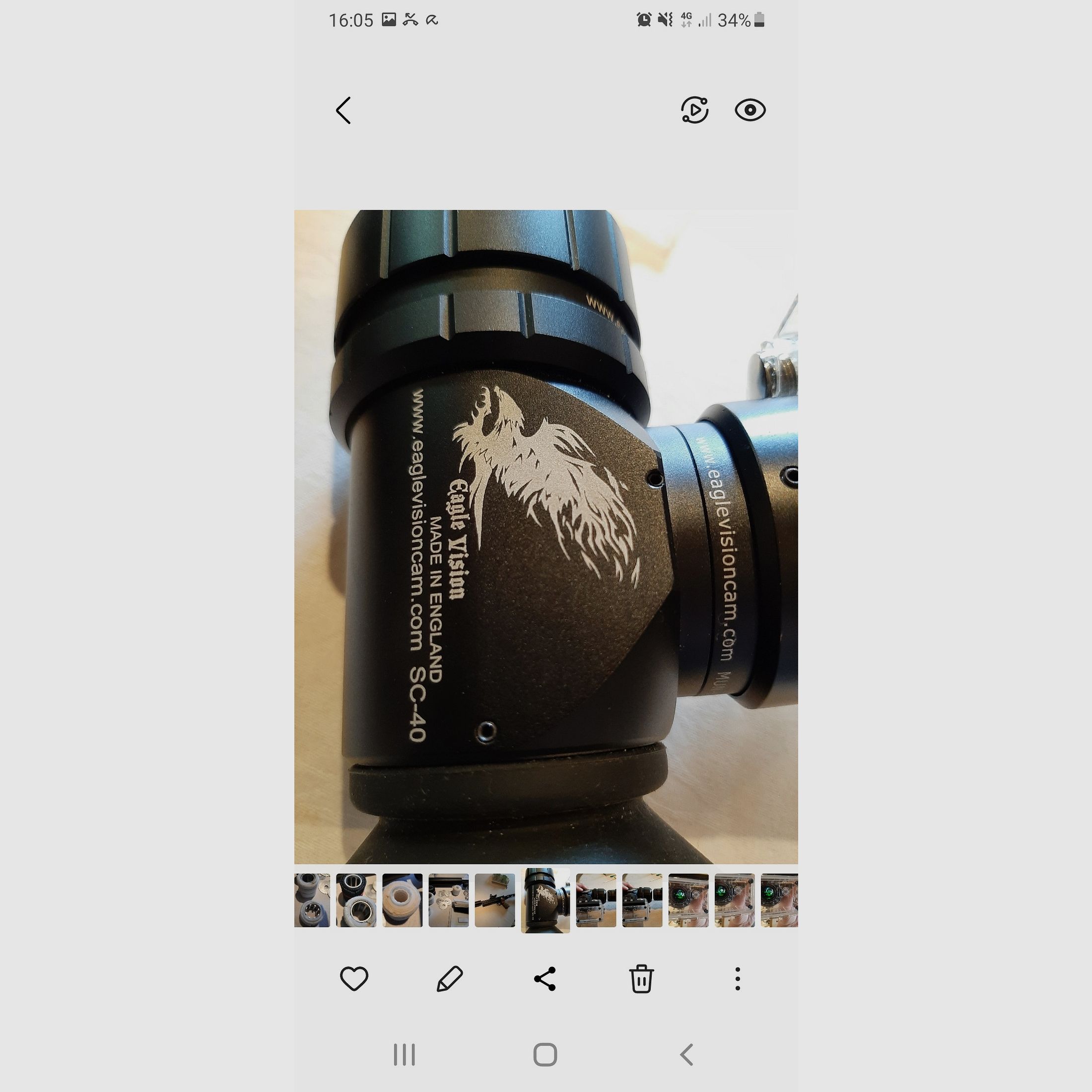 Adapter für Zielaufnahmekamera  Eagle-Vision-Cam aus England SC-40