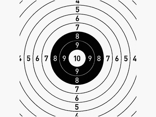 Spiegel für DJV-Jagdscheibe (10er-Ringscheibe) (100 Stück)