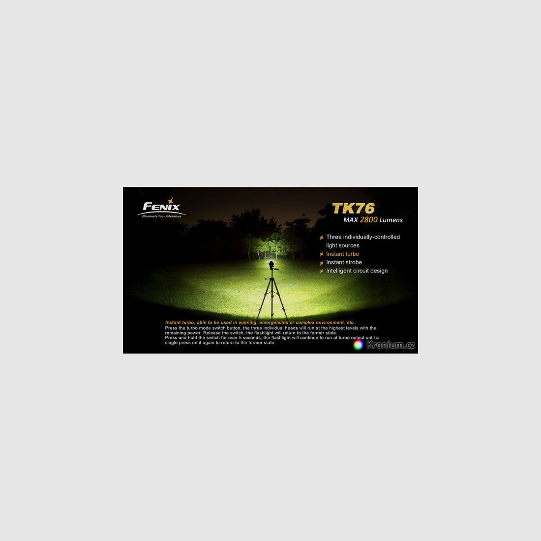 FENIX: LED-Taschenlampe TK76, 2'800 Lumen, ohne Akkus, Bild 3 von 4